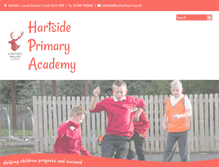 Tablet Screenshot of hartsideprimary.org.uk